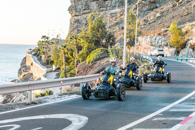 3 wheels motorcycle Coast Tour - Ryker - Gran Canaria Maspalomas - Playa de Amadores and the best photo stop