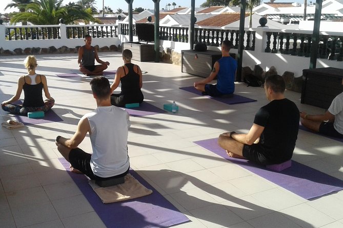 Aerial Yoga Experience in Maspalomas, Spain - From stretching to zero-gravity poses