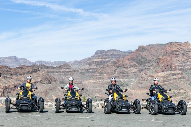 Can-am Ryker three wheels tricycle Mountain Tour (Maspalomas) - The route toward Fataga