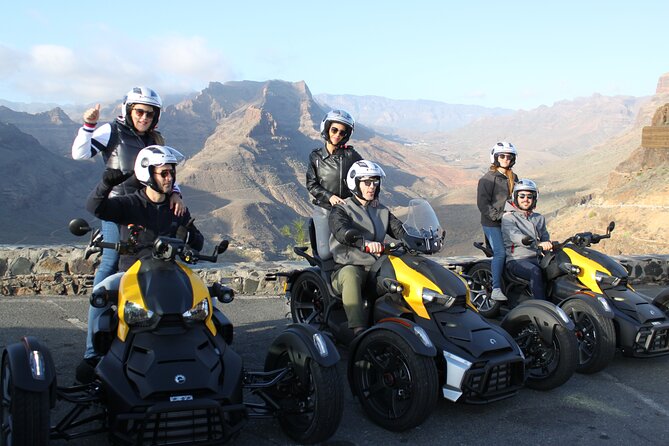 Can-am Ryker three wheels tricycle Mountain Tour (Maspalomas) - Fataga, a 20-minute mountain village stop