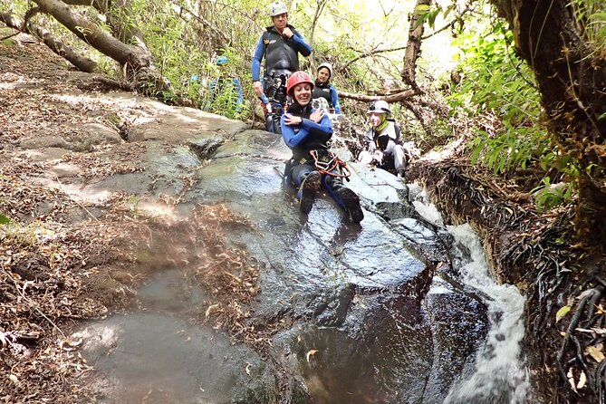 CANYONING aquatic and fun route in Gran Canaria - The aquatic route: cool water and waterfall abseiling