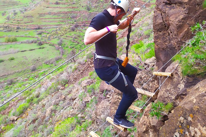 Climbing + Zipline + Via Ferrata + Cave. Adventure route in Gran Canaria - What the four-hour schedule really feels like