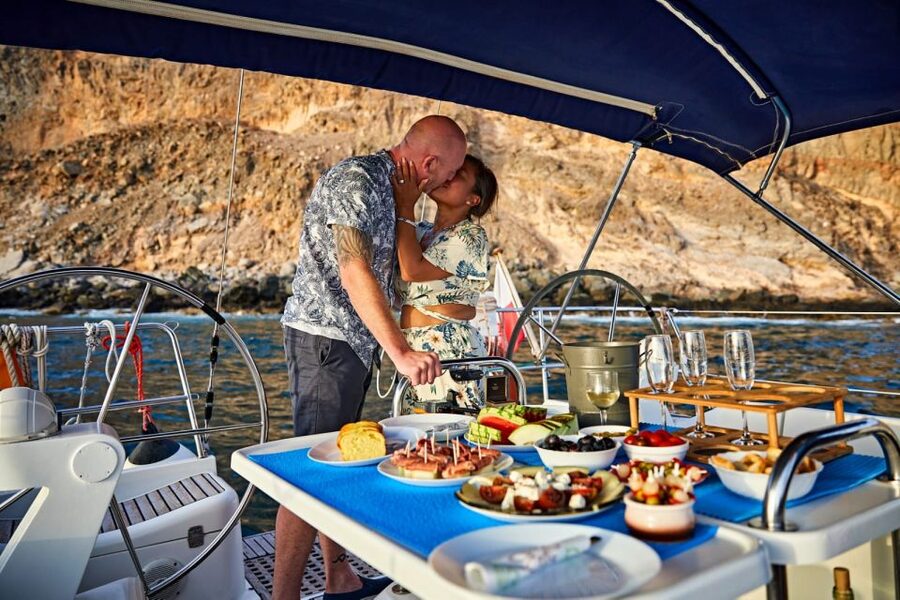 From Puerto de Mogán: Private Sailing Trip & Snorkeling - The secluded bay and snorkeling stop
