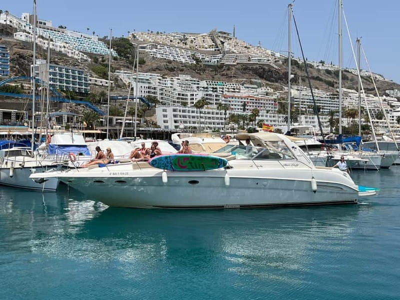 Gran Canaria: Shared yacht excursion with beverages, lunch and snorkeling - Optional jet skis, sea scooters, and parasailing