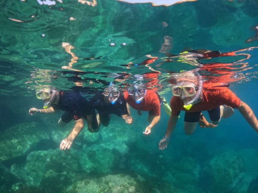 Gran Canaria: Snorkel tour with boat on the west coast - The snorkeling stop in a sheltered bay