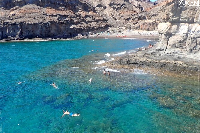 Kayak & Snorkeling Tour in Caves in Mogan - A quiet beach for snorkeling and a break
