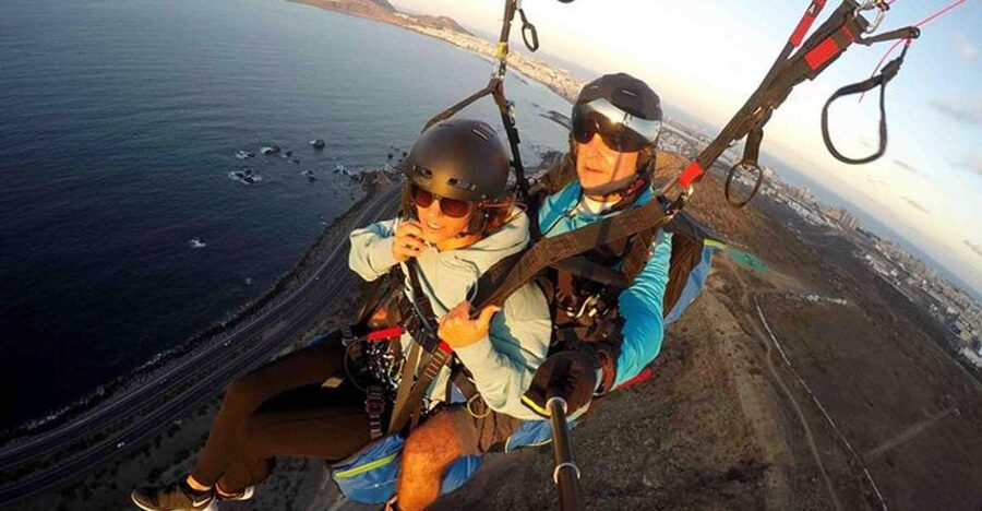 Las Palmas: Paragliding Tandem Flight with Instructor - Los Giles is the usual launch point