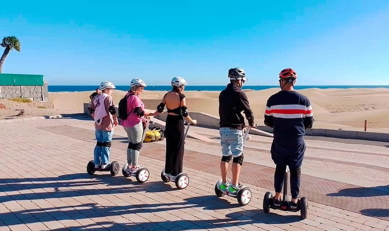 Maspalomas: 1 Hour Segway Sightseeing Tour - Learning to control the Segway before setting off
