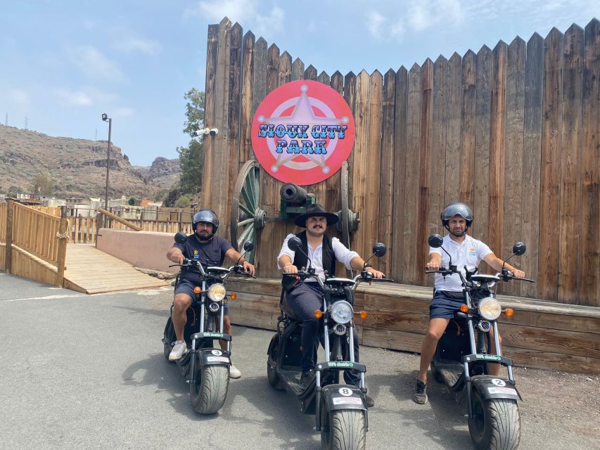 Maspalomas: E-Scooter or E-Bike Tour+Western Town Sioux City - From Cita Shopping Center to the Maspalomas coast