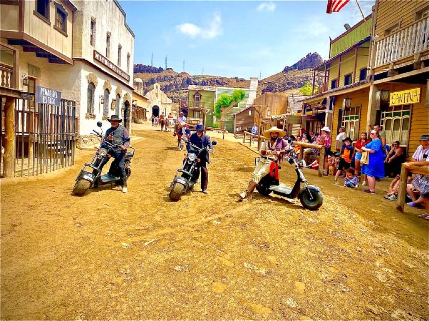 Maspalomas: E-Scooter or E-Bike Tour+Western Town Sioux City - Practical timing, languages, and cancellation