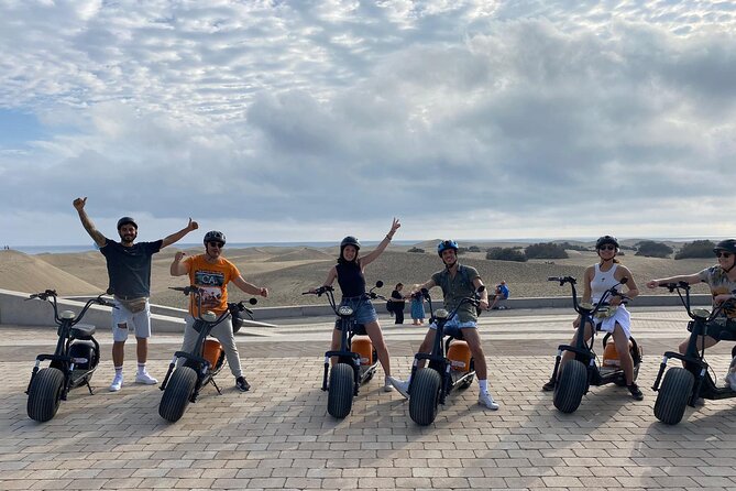 Maspalomas - Meloneras : e-Scooter 2 seat Sunset Guided Tour - La Charca, Maspalomas lagoon