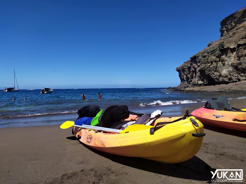 Mogán: Guided Kayak to Caves and Snorkeling Tour - What the $77 price covers