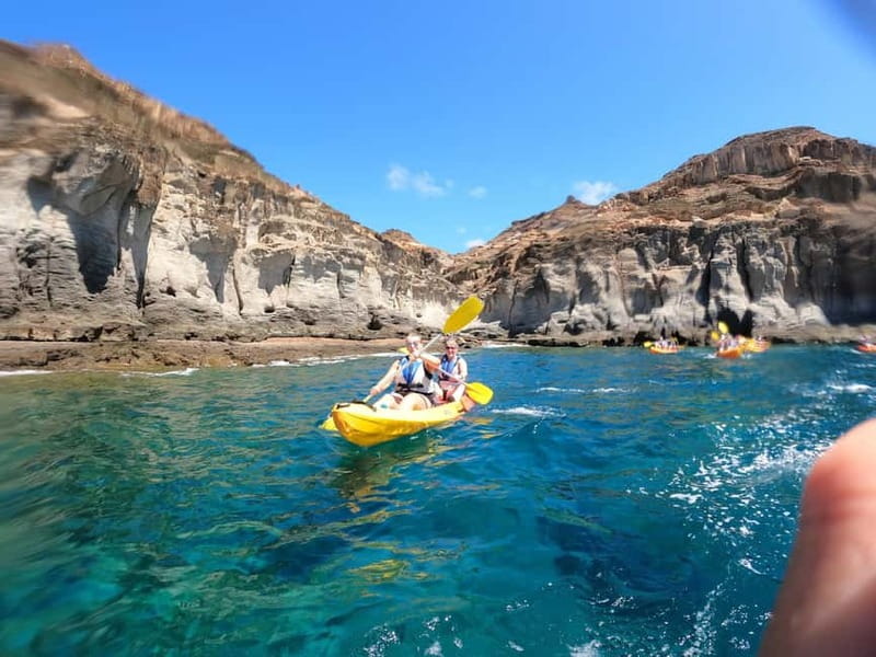 Puerto Mogán: Guided Adventure Kayak Tour in Caves & Snorkel - The 4-kilometre route and the wild beach stop